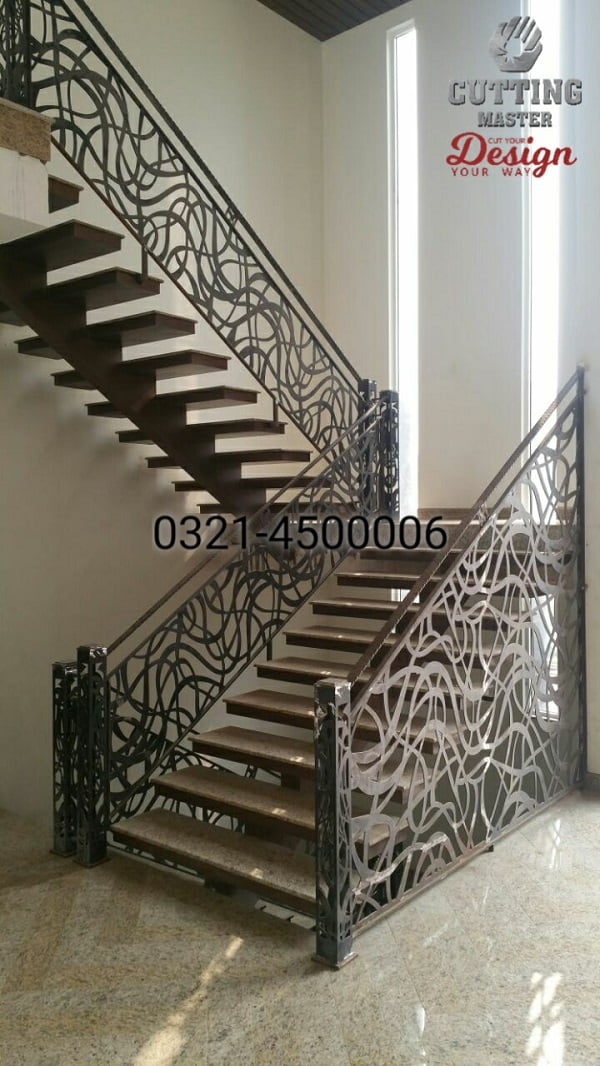 cnc stairs railng design