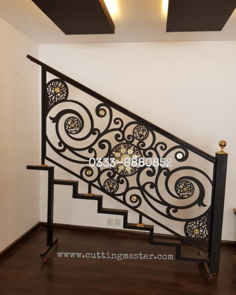 Stair Railing Design CNC Laser Cutting at Best Price in Lahore Pakistan