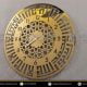 Kufic Kalima Metal Wall Clock Gold