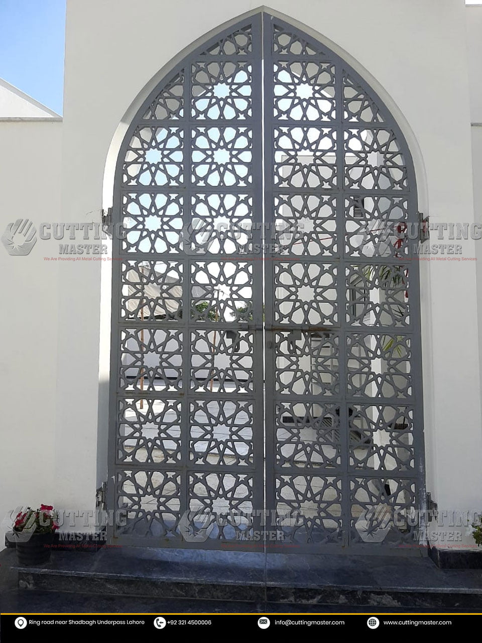 Mosque Gate Laser Cut Design -
