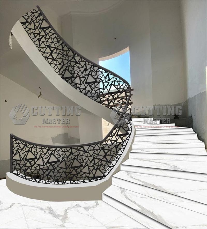 stair-railing laser cut