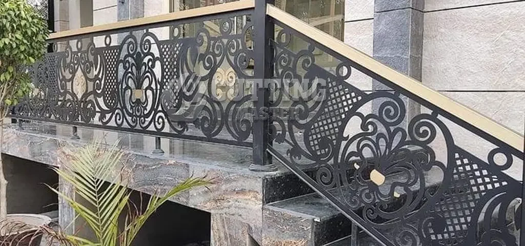 stair railing laser cut