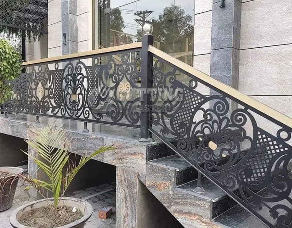 stair railing laser cut